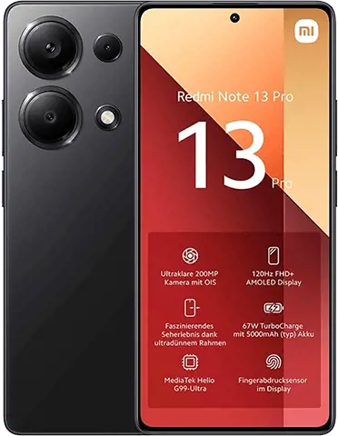 تصویر محصول گوشی شیائومی Redmi Note 13 Pro 5G | حافظه 512 رم 12 گیگابایت مشکی