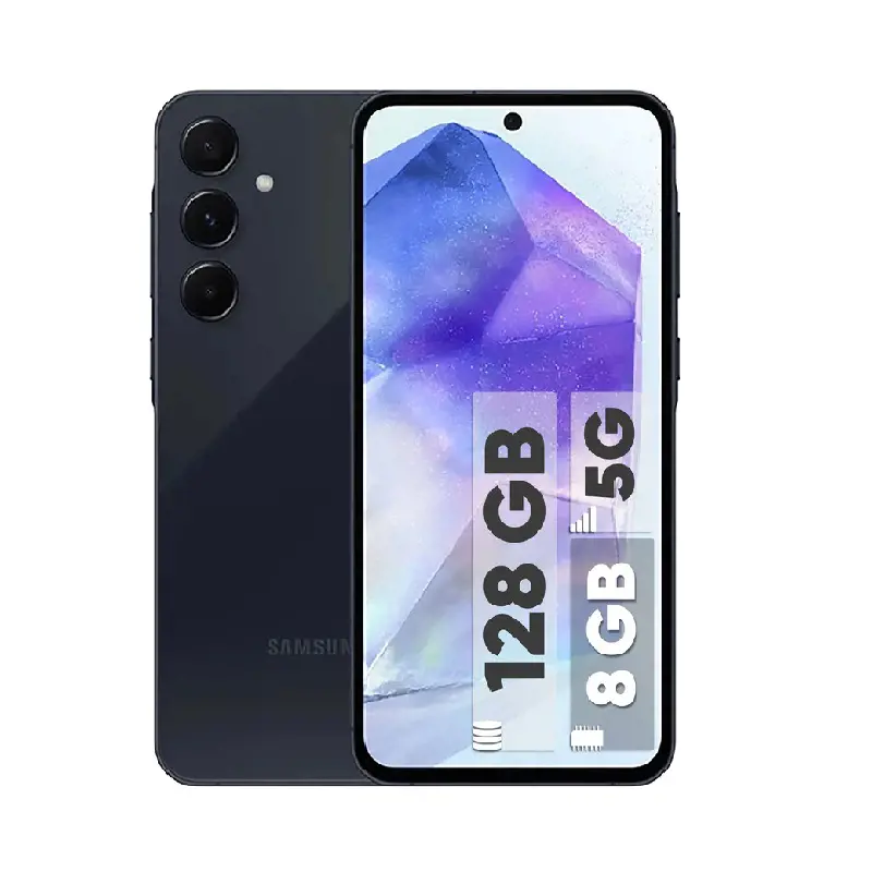 تصویر محصول گوشی سامسونگ  A55 5G Navy | حافظه 256 رم 8 گیگابایت 